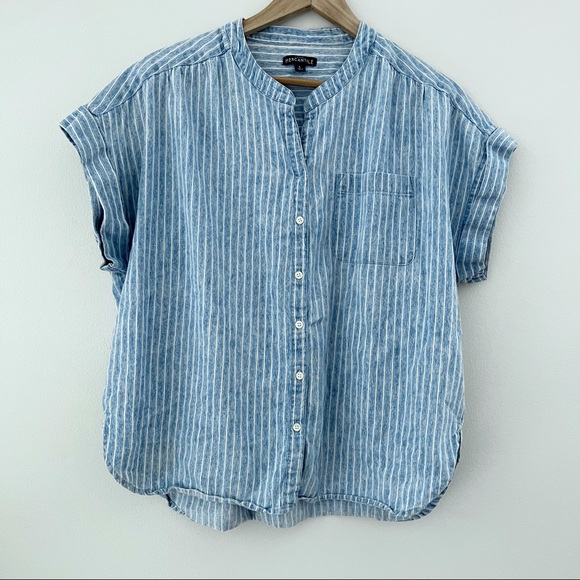 J. Crew Tops - J Crew Chambray Button Up
